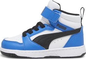 Puma Rebound V6 Mid puma white/puma black/racing blue (Junior)