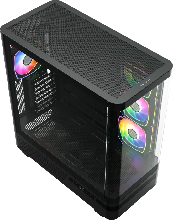 Modecom Volcano AQ100 ARGB Black, Glasfenster
