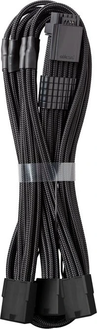 CableMod Pro ModMesh 12VHPWR PCI-e Extension, 3x 8-Pin PCIe Stecker auf 16-Pin PCIe 5.0 12VHPWR Stecker, Adapterkabel, schwarz, 45cm