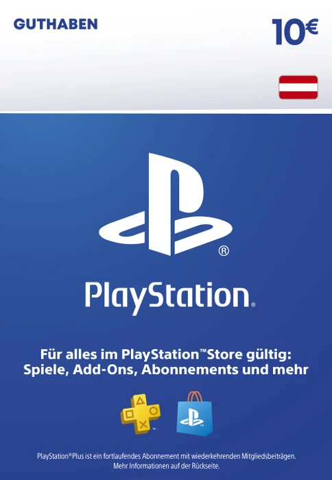 Sony PlayStation Network Card - 10 Euro (Download) (PS5/PS4/PS3/PSVita/PSP)