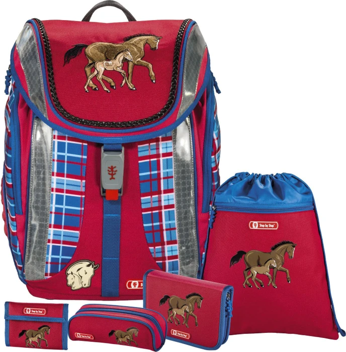 Step by Step Flexline Horse Family Schultaschen-Set, 5-tlg.