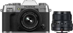 Fujifilm X-T50 silber mit Objektiv Fujinon XC 15-45mm 3.5-5.6 OIS PZ