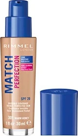 Rimmel Match Perfection Foundation 301 warm honey LSF20, 30ml