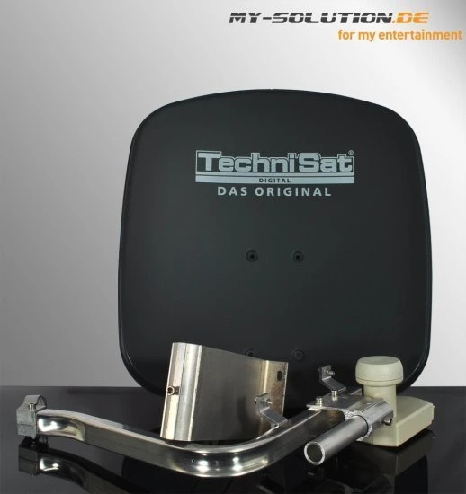 TechniSat DigiDish 45, Twin-LNB, grau