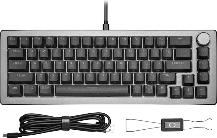 Cooler Master CK720, LEDs RGB, hot-swap, schwarz/grau, Kailh Box V2 BROWN, USB, US