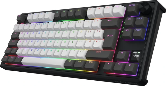 Hator Skyfall 80 Pro Wireless, weiß/schwarz, LEDs RGB, Aurum Vanila Silent, USB/Bluetooth, EU