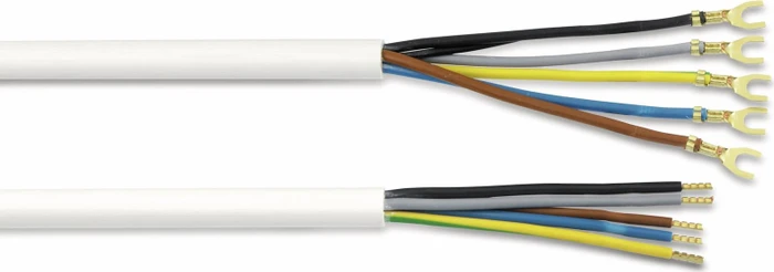 as-Schwabe Herdanschlussleitung H05VV-F, beidseitig Aderendhülsen, 5x 2,5 mm², 3 m