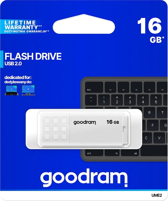 goodram UME2 16GB weiß, USB-A, USB 2.0