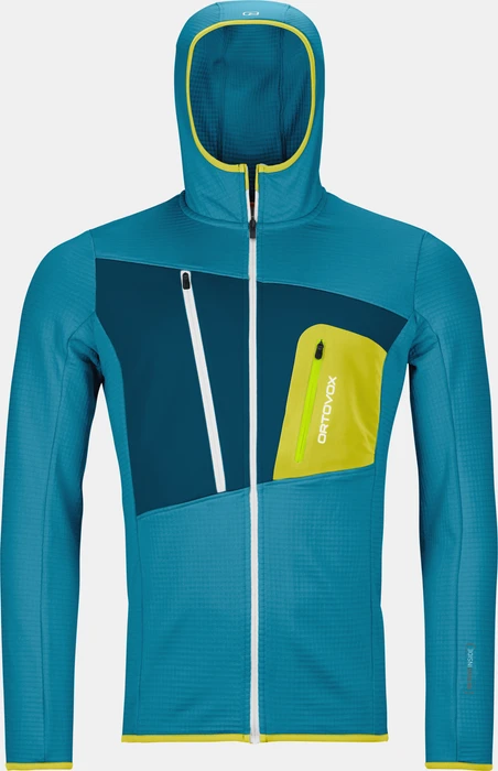 Ortovox Fleece Grid Hoody Funktionsjacke heritage blue (Herren)