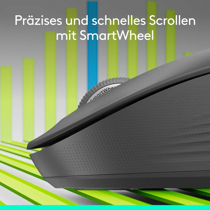 Logitech Signature M550 Large, Graphite, Logi Bolt, USB/Bluetooth