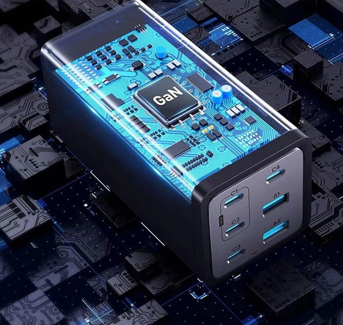 Conceptronic USB GaN Ladegerät, 4x USB-C + 2x USB-A, 200W schwarz