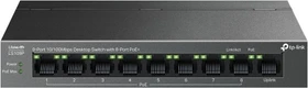 TP-Link LS100 LiteWave Desktop Switch, 9x RJ-45, 63W PoE+ (LS109P)