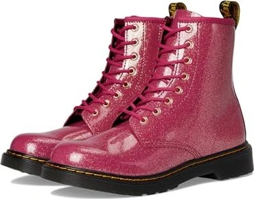 Dr. Martens 1460 Glitter Patent Leather Boots pink/silver/gold (Junior)