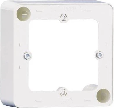 Metz Connect Aufputzrahmen 85x85x35mm 1fach, reinweiß