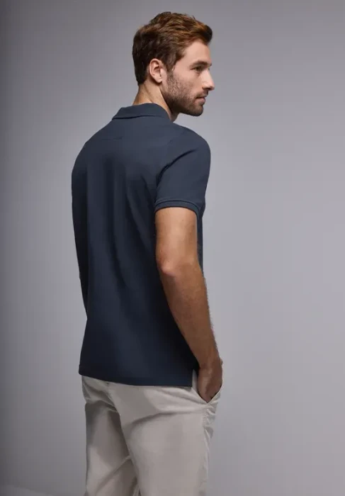 Street One Piquée mit Logo Poloshirt kurzarm bold blue (Herren)