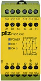 Pilz PNOZ X3.2 230VAC 24VDC 3n/o 1n/c 1so