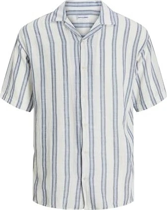Jack & Jones Relaxed Fit Hemd kurzarm weiß (Herren)