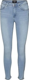 Vero Moda Tanya Mid Skinny Jeans light blue denim (Damen)