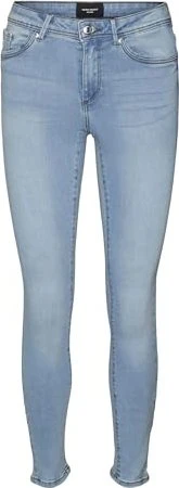 Vero Moda Tanya Mid Skinny Jeans light blue denim (Damen)