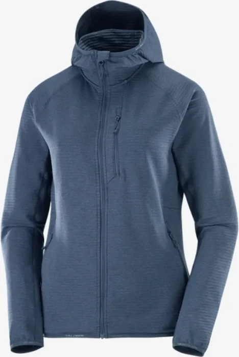 Salomon Essential Lightwarm Hooded Funktionsjacke blue nights (Damen)