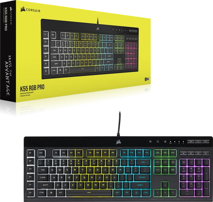 Corsair Gaming K55 RGB PRO, USB, PT