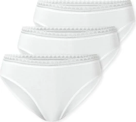 Schiesser Rio Spitze 3er Pack Slip weiß (Damen)