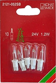 Konstsmide Ersatzbirne für Weihnachtsbeleuchtung klar 24V, 5 Stück
