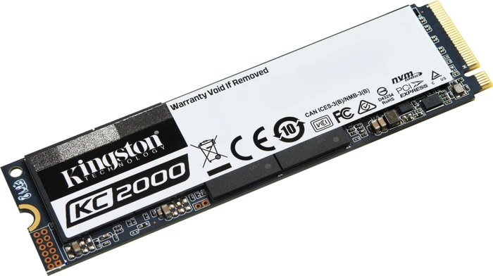 Kingston KC2000 NVMe PCIe SSD 2TB, M.2 2280 / M-Key / PCIe 3.0 x4