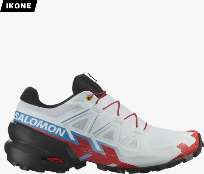 Salomon Speedcross 6 white/black/fiery red (Damen)