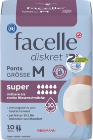 Facelle diskret Pants super Schutzhose Größe M, 10 Stück
