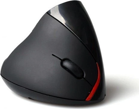 ExertisConnect Ergonomische Vertikale Maus, Rechtshänder, kabellos, schwarz, USB