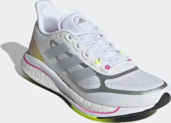 adidas Supernova+ cloud white/halo silver/screaming pink (Damen)
