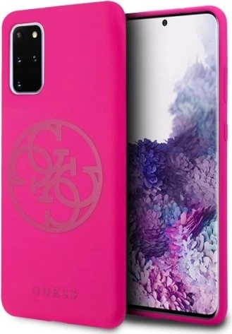 Guess Hard Cover Silicone 4G für Samsung Galaxy S20+ fuchsia