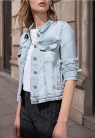 Street One Studio Brusttaschen und Knöpfe Jeansjacke ultra bleach wash (Damen)