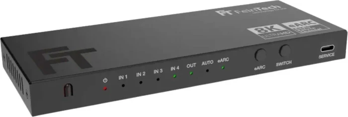 FeinTech HDMI 2.1 eARC Pass Switch 4 In 1 Out