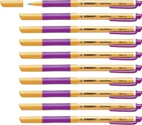 STABILO pointVisco Tintenroller (Mine) violett/orange, 10er-Pack