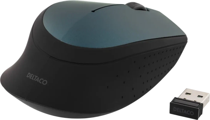 Deltaco Wireless Optical Mouse blau/schwarz, USB