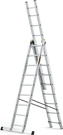 Drabest Pro Alu 3-tlg. Teleskop-Mehrzweckleiter, 3x 9 Stufen