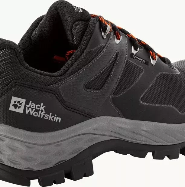 Jack Wolfskin Rebellion Guide Texapore Low schwarz/orange (Herren)