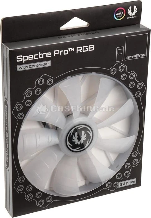 BitFenix Spectre Pro RGB schwarz, LED-Steuerung, 200mm