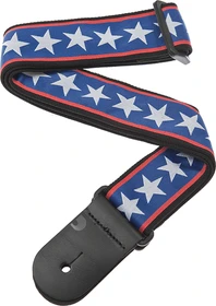 D'Addario Nylon Woven Guitar Strap Stars and Stripes