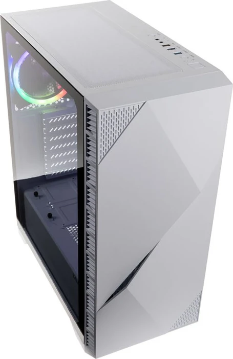 Zalman Z3 Iceberg_White, weiß, Glasfenster