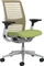 Steelcase Think Bürostuhl mit Armlehnen, beige/avokadogrün Vorschaubild