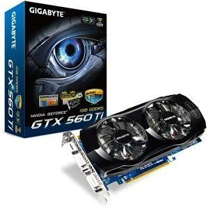 GIGABYTE GeForce GTX 560 Ti OC, 1GB GDDR5, 2x DVI, Mini HDMI