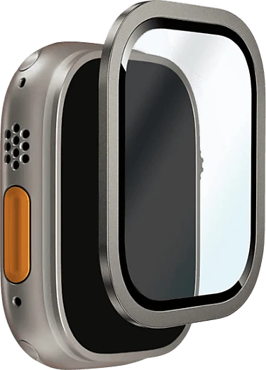 Puro Tempered Glass with Titanium Frame with Applicator für Apple Watch 49mm