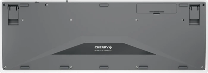 Cherry Stream Protect Keyboard Wireless-grau, weiß/grau, USB, DE
