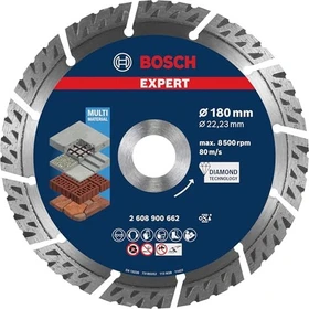 Bosch Professional EXPERT Multi Material Diamanttrennscheibe, 180x2.4x22.23mm, 1 Stück