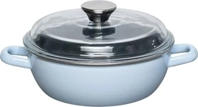 Riess Schmorpfanne hoch mit Glasdeckel 20cm 1.4l sky blue