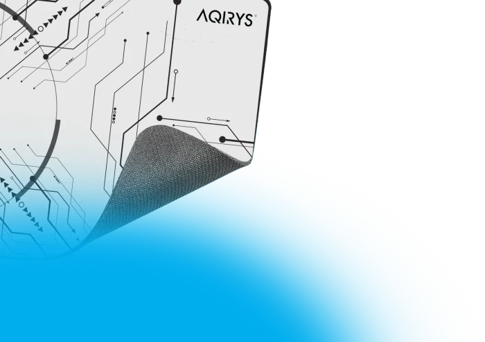 Aqirys Gruis White Medium Mouse Pad, 450x400mm, Motiv weiß/schwarz