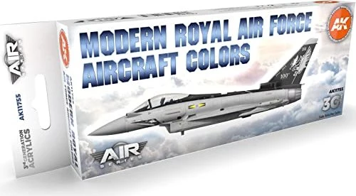 AK-Interactive 3rd Gen Acrylic Colors Modern Royal Air Force Aircraft Colors Farbset, 8-tlg.